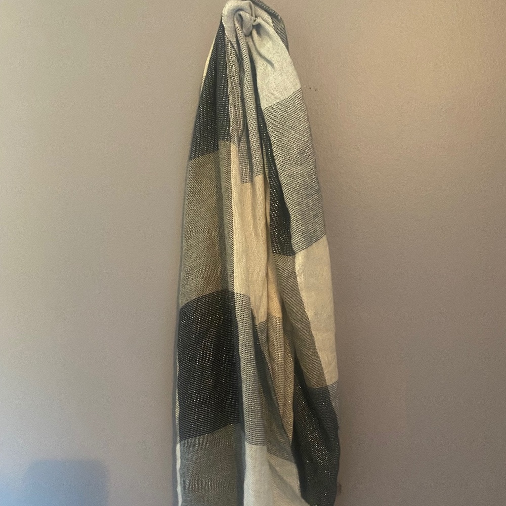 Plaid infinity scarf